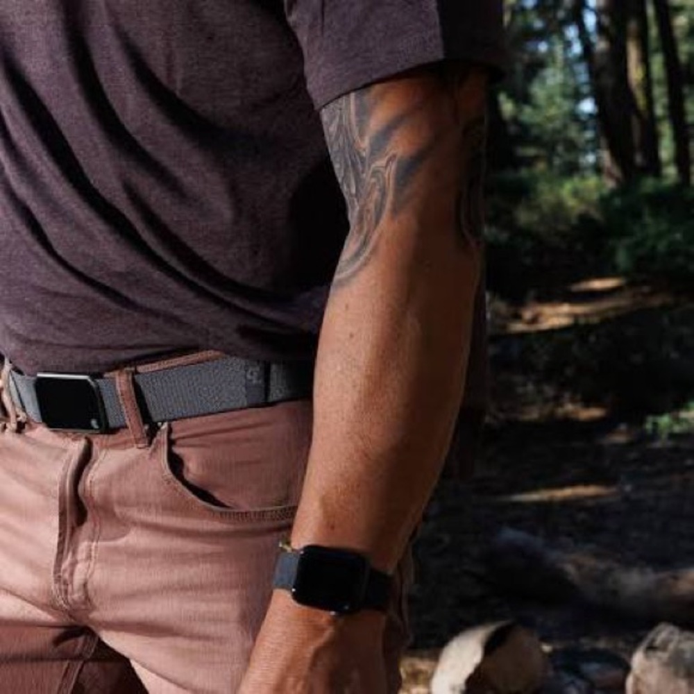GROOVE Men’s Magnetic Buckle Belt, ONE SIZE, Color: Black with brown buckle, NWT - Picture 11 of 11